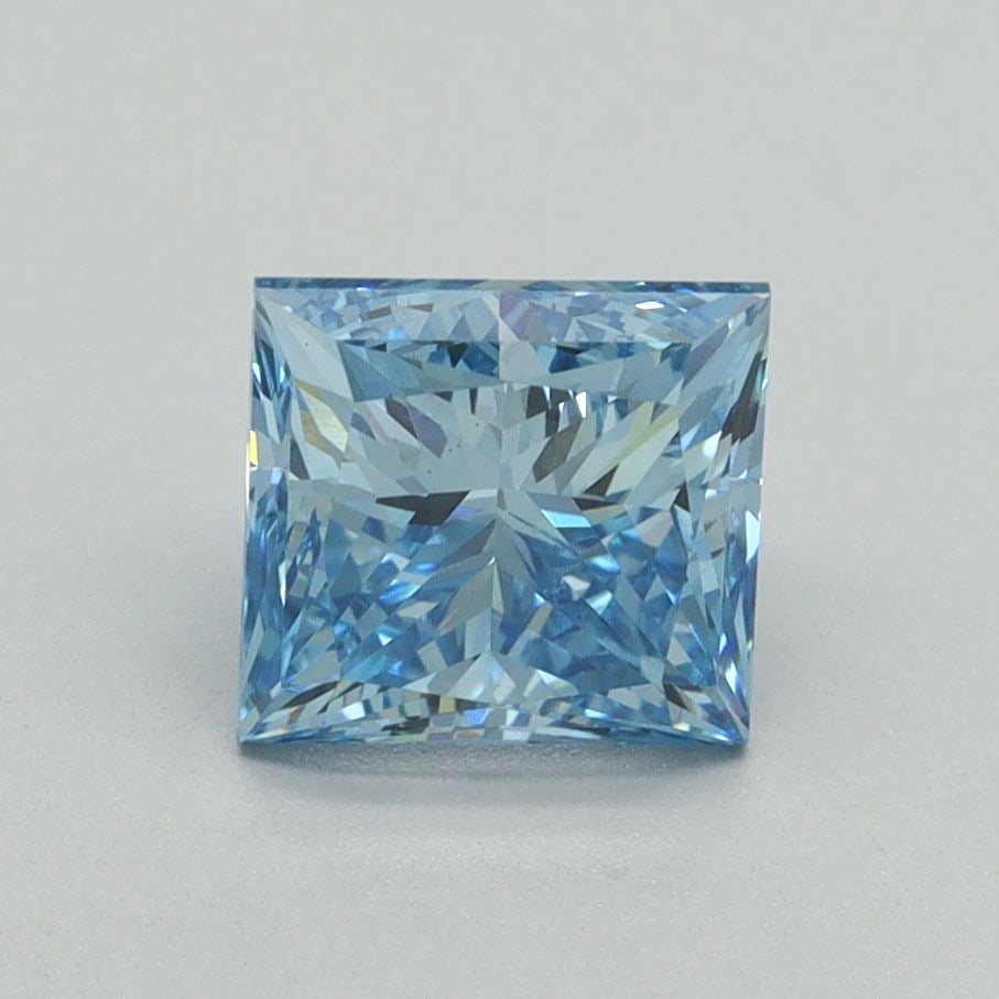 Loose Diamond - PRINCESS 1.59ct Fancy Vivid Blue VS1: Loose Diamond - PRINCESS 1.59ct Fancy Vivid Blue VS1 Source: This is a real non-mined Diamond that has been grown in a lab Shape: PRINCESS Carats: 1.59 Color: Fancy Vivid Blue Certification: IGI Video