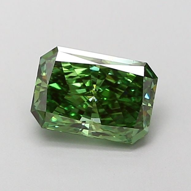 Loose Diamond - RADIANT 1.04ct Fancy Vivid Green VS1: Loose Diamond - RADIANT 1.04ct Fancy Vivid Green VS1 Source: This is a real non-mined Diamond that has been grown in a lab Shape: RADIANT Carats: 1.04 Color: Fancy Vivid Green Certification: IGI Video