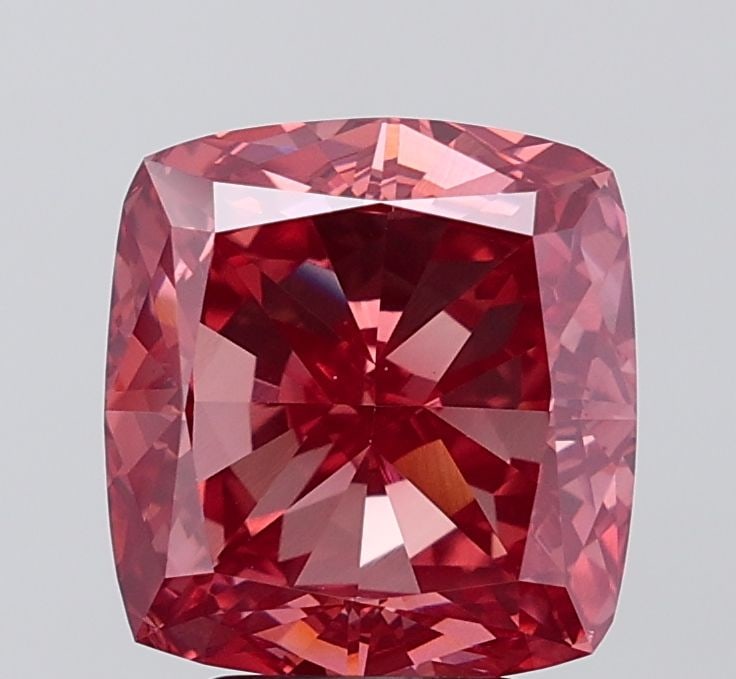 Loose Diamond - CUSHION MODIFIED 5.17ct Fancy Vivid Pink VVS2: Loose Diamond - CUSHION MODIFIED 5.17ct Fancy Vivid Pink VVS2 Source: This is a real non-mined Diamond that has been grown in a lab Shape: CUSHION MODIFIED Carats: 5.17 Color: Fancy Vivid Pink Certifi
