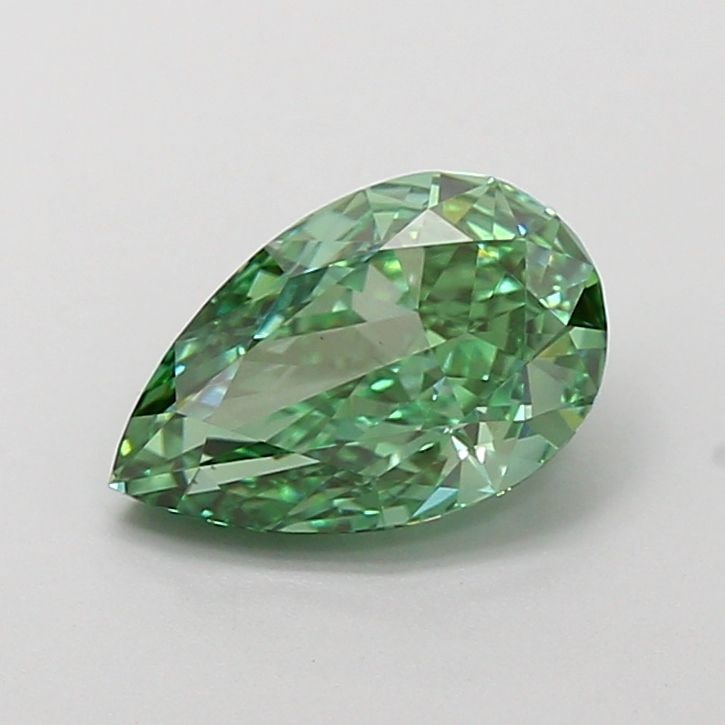 Loose Diamond - PEAR 1.54ct Fancy Vivid Green VS1: Loose Diamond - PEAR 1.54ct Fancy Vivid Green VS1 Source: This is a real non-mined Diamond that has been grown in a lab Shape: PEAR Carats: 1.54 Color: Fancy Vivid Green Certification: IGI Video: