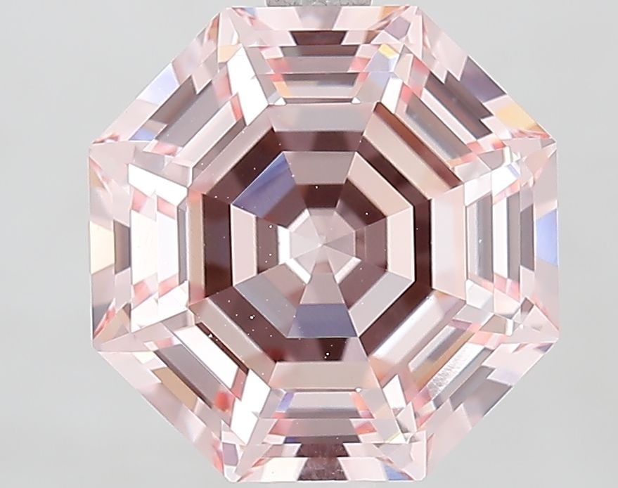 Loose Diamond - OCTAGONAL 4.11ct Fancy Intense Pink VVS2: Loose Diamond - OCTAGONAL 4.11ct Fancy Intense Pink VVS2 Source: This is a real non-mined Diamond that has been grown in a lab Shape: OCTAGONAL Carats: 4.11 Color: Fancy Intense Pink Certification: IG