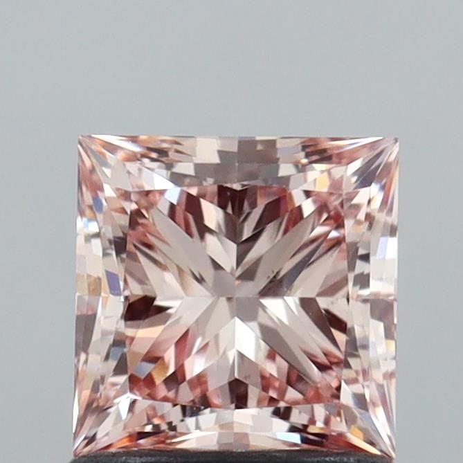 Loose Diamond - PRINCESS 1.16ct Fancy Brownish Pink VS1: Loose Diamond - PRINCESS 1.16ct Fancy Brownish Pink VS1 Source: This is a real non-mined Diamond that has been grown in a lab Shape: PRINCESS Carats: 1.16 Color: Fancy Brownish Pink Certification: