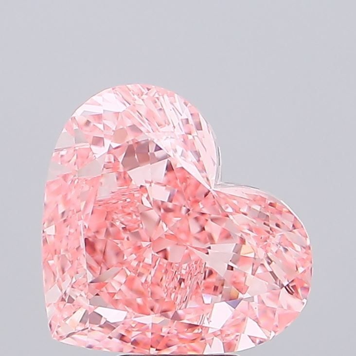 Loose Diamond - HEART 8.52ct Fancy Vivid Pink VS1: Loose Diamond - HEART 8.52ct Fancy Vivid Pink VS1 Source: This is a real non-mined Diamond that has been grown in a lab Shape: HEART Carats: 8.52 Color: Fancy Vivid Pink Certification: IGI Video: