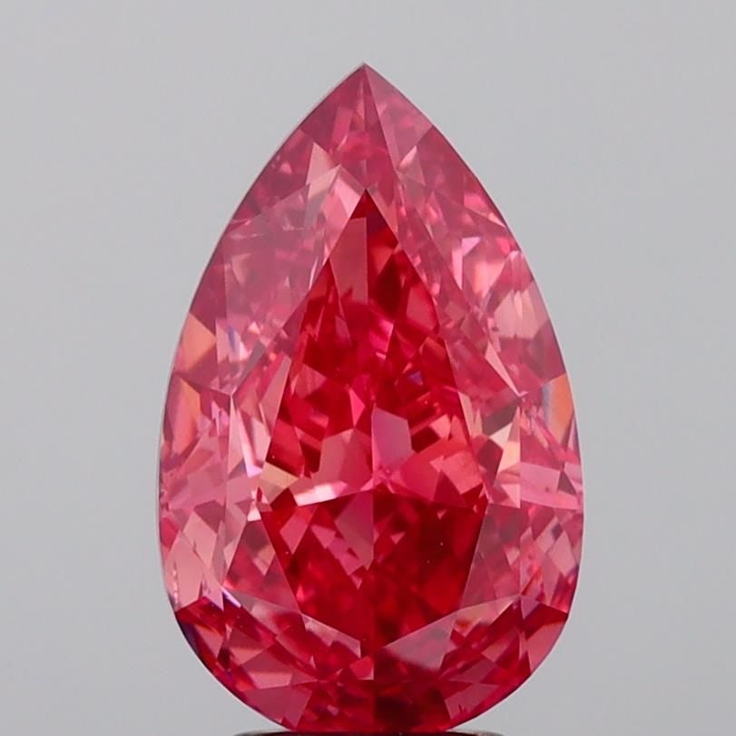 Loose Diamond - PEAR 5.03ct Fancy Vivid Pink VS1: Loose Diamond - PEAR 5.03ct Fancy Vivid Pink VS1 Source: This is a real non-mined Diamond that has been grown in a lab Shape: PEAR Carats: 5.03 Color: Fancy Vivid Pink Certification: IGI Video: