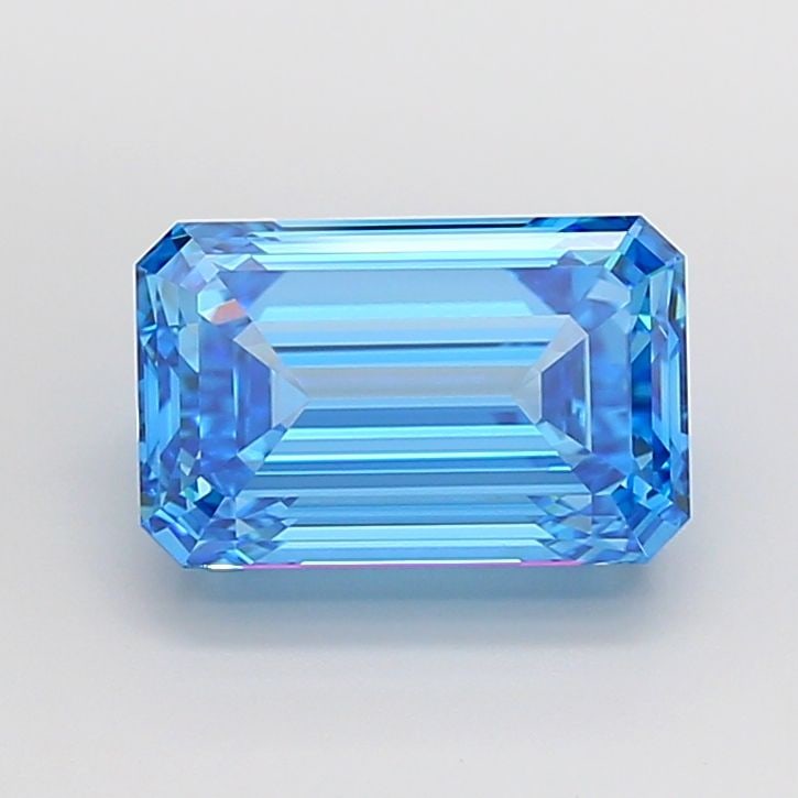 Loose Diamond - EMERALD 5.55ct Fancy Vivid Blue VVS2: Loose Diamond - EMERALD 5.55ct Fancy Vivid Blue VVS2 Source: This is a real non-mined Diamond that has been grown in a lab Shape: EMERALD Carats: 5.55 Color: Fancy Vivid Blue Certification: IGI Video: