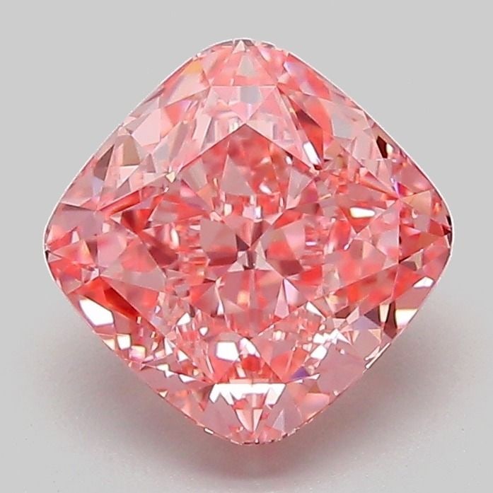 Loose Diamond - CUSHION MODIFIED 2.07ct Fancy Vivid Pink VVS2: Loose Diamond - CUSHION MODIFIED 2.07ct Fancy Vivid Pink VVS2 Source: This is a real non-mined Diamond that has been grown in a lab Shape: CUSHION MODIFIED Carats: 2.07 Color: Fancy Vivid Pink Certifi