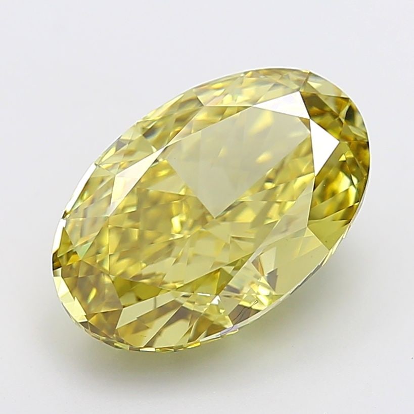 Loose Diamond - OVAL 7.66ct Fancy Yellow VS1: Loose Diamond - OVAL 7.66ct Fancy Yellow VS1 Source: This is a real non-mined Diamond that has been grown in a lab Shape: OVAL Carats: 7.66 Color: Fancy Yellow Certification: IGI PLEASE NOTE: Framed, 