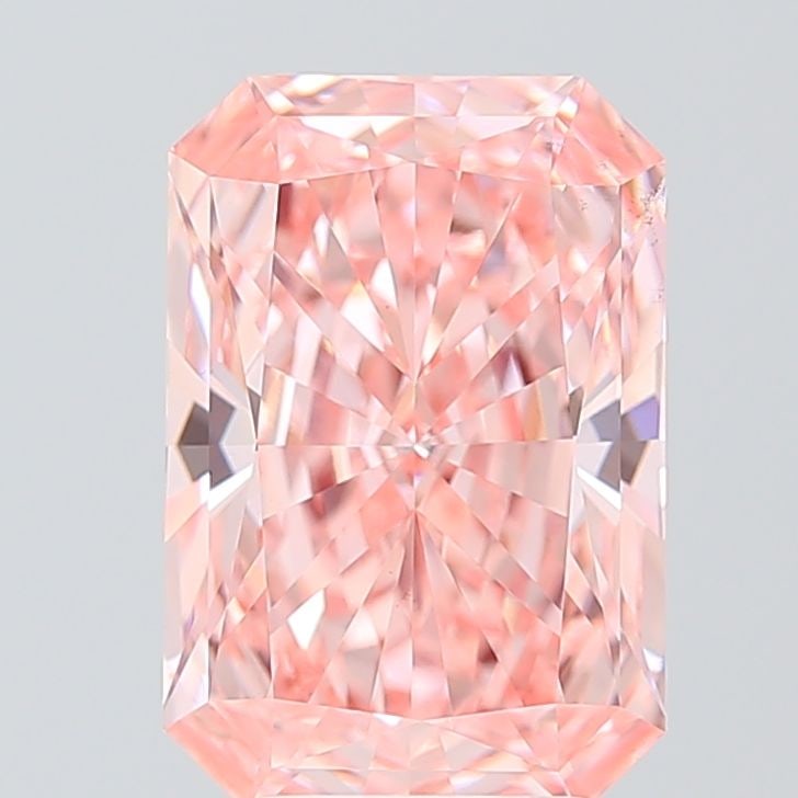 Loose Diamond - RADIANT 4.0ct Fancy Vivid Pink VS1: Loose Diamond - RADIANT 4.0ct Fancy Vivid Pink VS1 Source: This is a real non-mined Diamond that has been grown in a lab Shape: RADIANT Carats: 4.0 Color: Fancy Vivid Pink Certification: IGI Video: