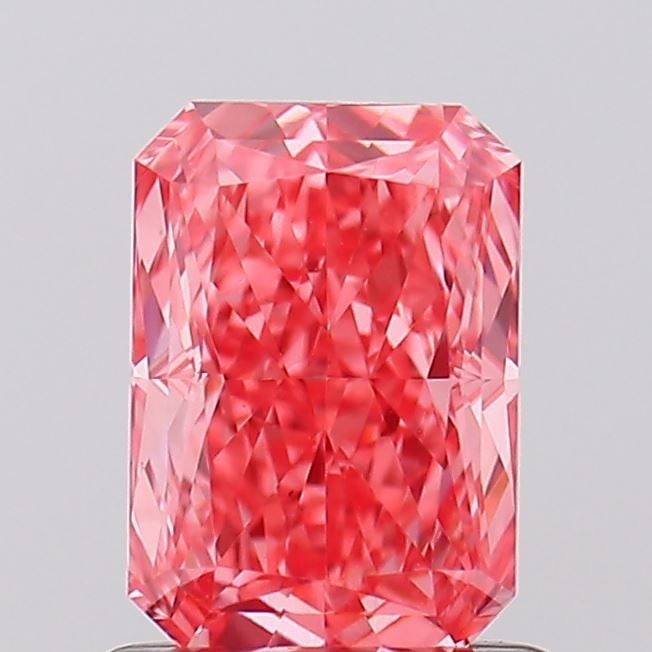 Loose Diamond - RADIANT 1.09ct Fancy Vivid Pink VS1: Loose Diamond - RADIANT 1.09ct Fancy Vivid Pink VS1 Source: This is a real non-mined Diamond that has been grown in a lab Shape: RADIANT Carats: 1.09 Color: Fancy Vivid Pink Certification: IGI Video: