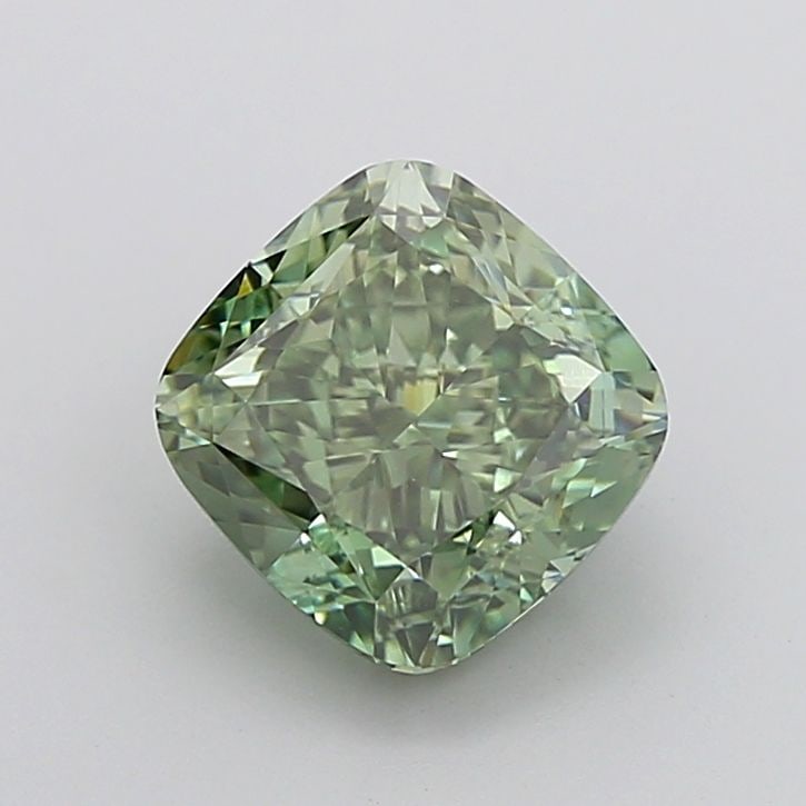 Loose Diamond - CUSHION MODIFIED 3.52ct Fancy Vivid Green VVS2: Loose Diamond - CUSHION MODIFIED 3.52ct Fancy Vivid Green VVS2 Source: This is a real non-mined Diamond that has been grown in a lab Shape: CUSHION MODIFIED Carats: 3.52 Color: Fancy Vivid Green Certi