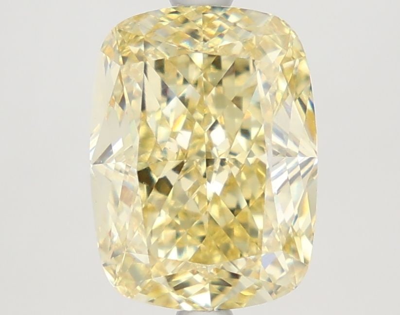 Loose Diamond - CUSHION MODIFIED 3.58ct Fancy Yellow VS1: Loose Diamond - CUSHION MODIFIED 3.58ct Fancy Yellow VS1 Source: This is a real non-mined Diamond that has been grown in a lab Shape: CUSHION MODIFIED Carats: 3.58 Color: Fancy Yellow Certification: I