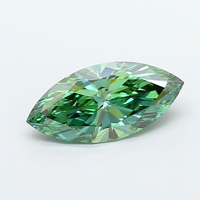 Loose Diamond - MARQUISE 1.59ct Fancy Vivid Green VVS2: Loose Diamond - MARQUISE 1.59ct Fancy Vivid Green VVS2 Source: This is a real non-mined Diamond that has been grown in a lab Shape: MARQUISE Carats: 1.59 Color: Fancy Vivid Green Certification: IGI Vi