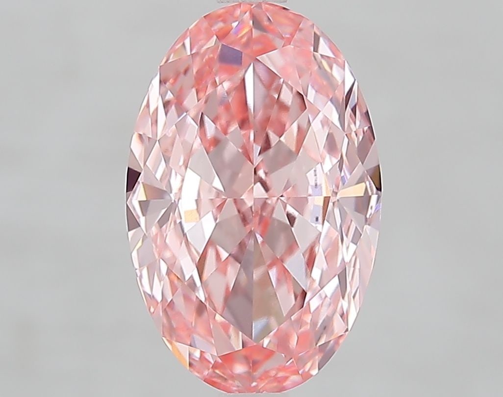 Loose Diamond - OVAL 3.65ct Fancy Vivid Pink VVS2: Loose Diamond - OVAL 3.65ct Fancy Vivid Pink VVS2 Source: This is a real non-mined Diamond that has been grown in a lab Shape: OVAL Carats: 3.65 Color: Fancy Vivid Pink Certification: IGI Video: