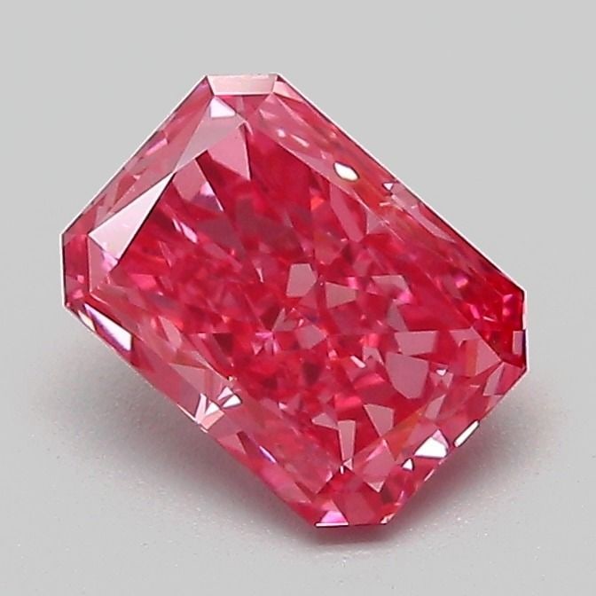Loose Diamond - RADIANT 1.01ct Fancy Vivid Pink VS1: Loose Diamond - RADIANT 1.01ct Fancy Vivid Pink VS1 Source: This is a real non-mined Diamond that has been grown in a lab Shape: RADIANT Carats: 1.01 Color: Fancy Vivid Pink Certification: IGI Video: