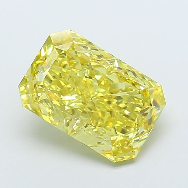 Loose Diamond - RADIANT 5.18ct Fancy Vivid Yellow VS2: Loose Diamond - RADIANT 5.18ct Fancy Vivid Yellow VS2 Source: This is a real non-mined Diamond that has been grown in a lab Shape: RADIANT Carats: 5.18 Color: Fancy Vivid Yellow Certification: IGI Vid