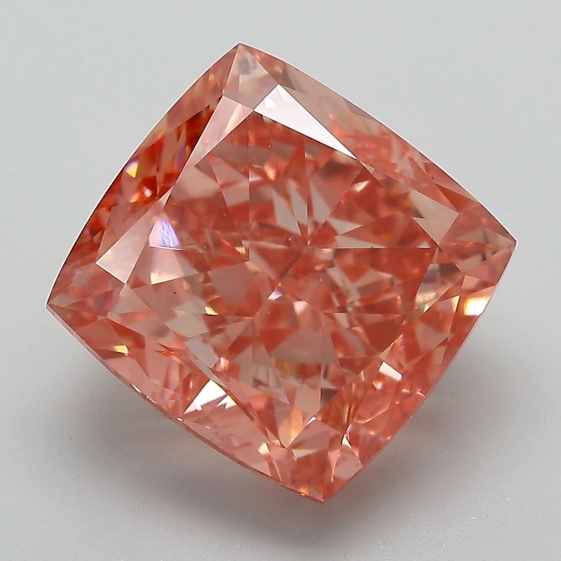 Loose Diamond - CUSHION MODIFIED 7.85ct Fancy Vivid Pink VS1: Loose Diamond - CUSHION MODIFIED 7.85ct Fancy Vivid Pink VS1 Source: This is a real non-mined Diamond that has been grown in a lab Shape: CUSHION MODIFIED Carats: 7.85 Color: Fancy Vivid Pink Certific