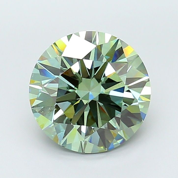Loose Diamond - ROUND 7.01ct Fancy Vivid Green VS1: Loose Diamond - ROUND 7.01ct Fancy Vivid Green VS1 Source: This is a real non-mined Diamond that has been grown in a lab Shape: ROUND Carats: 7.01 Color: Fancy Vivid Green Certification: IGI Video: