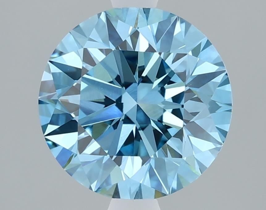 Loose Diamond - ROUND 2.09ct Fancy Vivid Blue VVS2: Loose Diamond - ROUND 2.09ct Fancy Vivid Blue VVS2 Source: This is a real non-mined Diamond that has been grown in a lab Shape: ROUND Carats: 2.09 Color: Fancy Vivid Blue Certification: IGI Video: