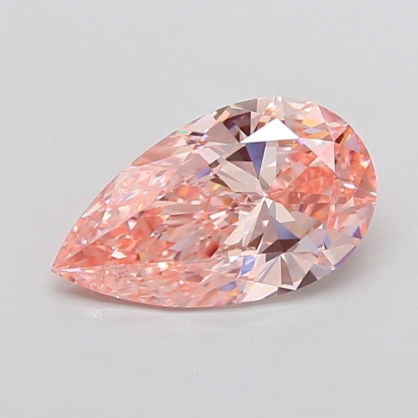 Loose Diamond - PEAR 4.02ct Fancy Vivid Pink VS1: Loose Diamond - PEAR 4.02ct Fancy Vivid Pink VS1 Source: This is a real non-mined Diamond that has been grown in a lab Shape: PEAR Carats: 4.02 Color: Fancy Vivid Pink Certification: IGI Video: