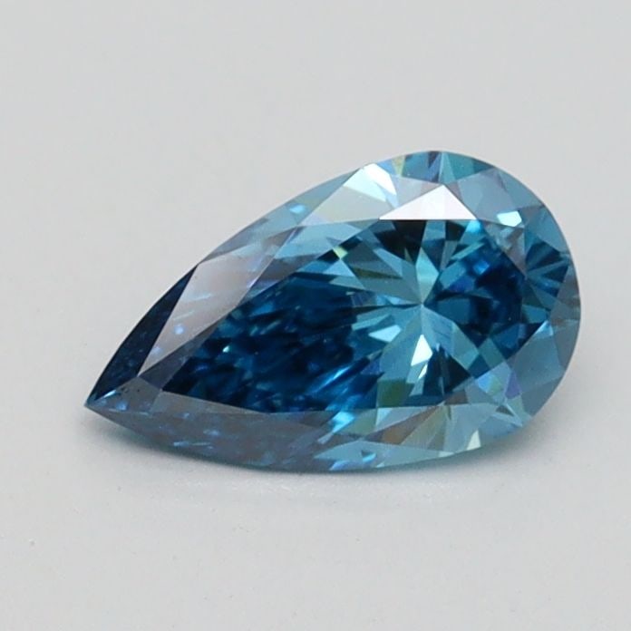 Loose Diamond - PEAR 0.53ct Fancy Vivid Blue VS1: Loose Diamond - PEAR 0.53ct Fancy Vivid Blue VS1 Source: This is a real non-mined Diamond that has been grown in a lab Shape: PEAR Carats: 0.53 Color: Fancy Vivid Blue Certification: IGI Video: