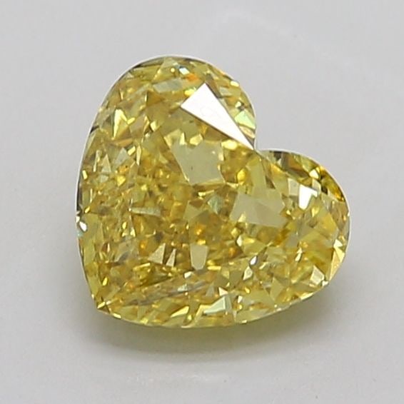 Loose Diamond - HEART 2.01ct Fancy Vivid Yellow SI1: Loose Diamond - HEART 2.01ct Fancy Vivid Yellow SI1 Source: This is a real non-mined Diamond that has been grown in a lab Shape: HEART Carats: 2.01 Color: Fancy Vivid Yellow Certification: IGI Video: