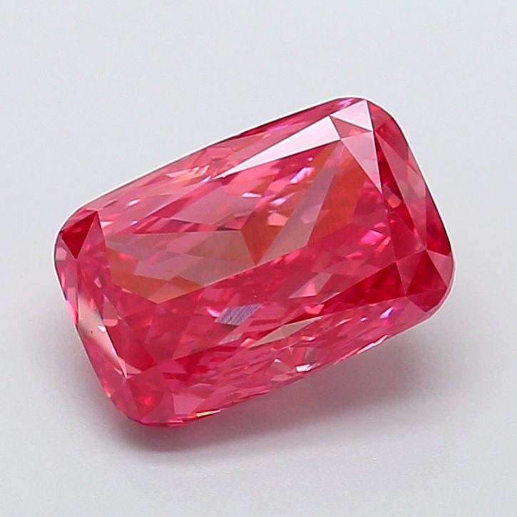Loose Diamond - CUSHION BRILLIANT 4.04ct Fancy Vivid Pink VS1: Loose Diamond - CUSHION BRILLIANT 4.04ct Fancy Vivid Pink VS1 Source: This is a real non-mined Diamond that has been grown in a lab Shape: CUSHION BRILLIANT Carats: 4.04 Color: Fancy Vivid Pink Certif