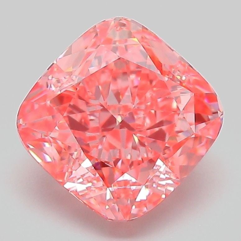 Loose Diamond - CUSHION MODIFIED 3.02ct Fancy Vivid Pink VVS2: Loose Diamond - CUSHION MODIFIED 3.02ct Fancy Vivid Pink VVS2 Source: This is a real non-mined Diamond that has been grown in a lab Shape: CUSHION MODIFIED Carats: 3.02 Color: Fancy Vivid Pink Certifi