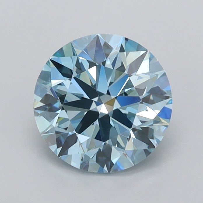 Ideal Loose Diamond - ROUND 1.03ct Fancy Vivid Blue VVS2: Ideal Loose Diamond - ROUND 1.03ct Fancy Vivid Blue VVS2 Source: This is a real non-mined Diamond that has been grown in a lab Shape: ROUND Carats: 1.03 Color: Fancy Vivid Blue Certification: IGI Vide