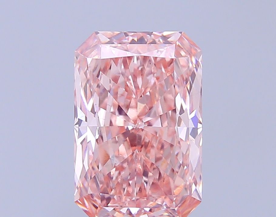 Loose Diamond - RADIANT 3.53ct Fancy Vivid Pink VS1: Loose Diamond - RADIANT 3.53ct Fancy Vivid Pink VS1 Source: This is a real non-mined Diamond that has been grown in a lab Shape: RADIANT Carats: 3.53 Color: Fancy Vivid Pink Certification: IGI Video: