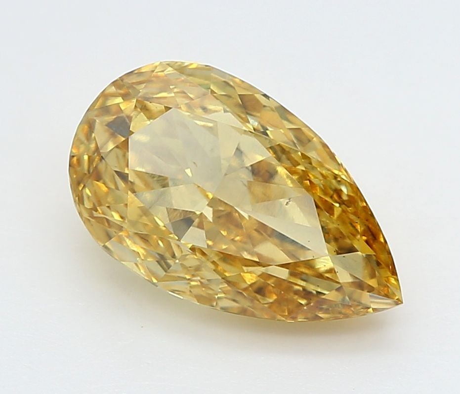 Loose Diamond - PEAR 2.57ct Fancy Vivid Yellow VS2: Loose Diamond - PEAR 2.57ct Fancy Vivid Yellow VS2 Source: This is a real non-mined Diamond that has been grown in a lab Shape: PEAR Carats: 2.57 Color: Fancy Vivid Yellow Certification: IGI Video: