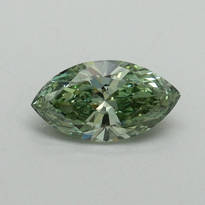 Loose Diamond - MARQUISE 0.34ct Fancy Vivid Green VS1: Loose Diamond - MARQUISE 0.34ct Fancy Vivid Green VS1 Source: This is a real non-mined Diamond that has been grown in a lab Shape: MARQUISE Carats: 0.34 Color: Fancy Vivid Green Certification: IGI Vid
