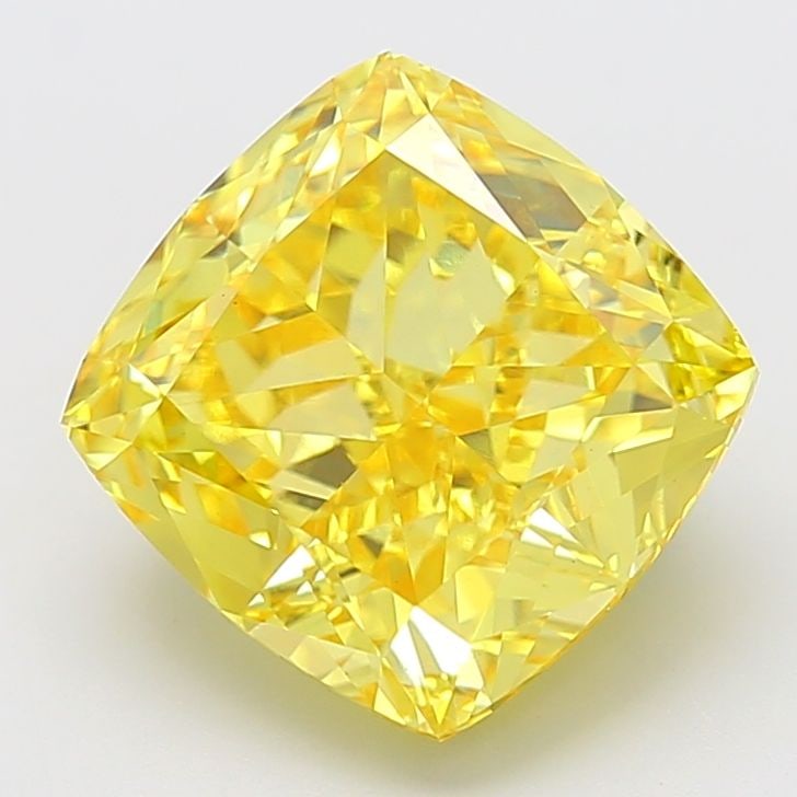 Loose Diamond - CUSHION MODIFIED 8.1ct Fancy Vivid Yellow VS1: Loose Diamond - CUSHION MODIFIED 8.1ct Fancy Vivid Yellow VS1 Source: This is a real non-mined Diamond that has been grown in a lab Shape: CUSHION MODIFIED Carats: 8.1 Color: Fancy Vivid Yellow Certif