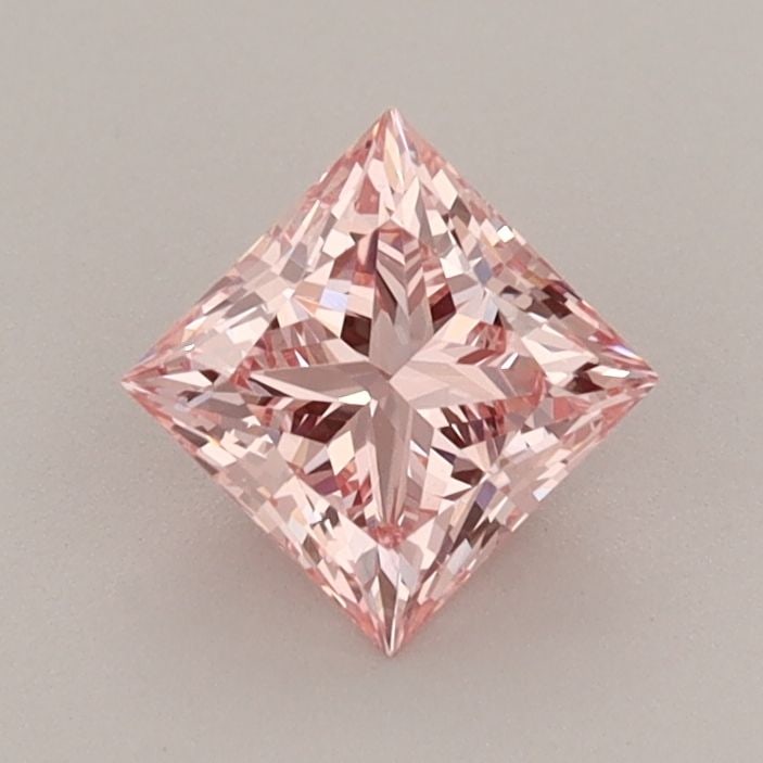 Loose Diamond - PRINCESS 0.76ct Fancy Vivid Pink VS1: Loose Diamond - PRINCESS 0.76ct Fancy Vivid Pink VS1 Source: This is a real non-mined Diamond that has been grown in a lab Shape: PRINCESS Carats: 0.76 Color: Fancy Vivid Pink Certification: IGI Video