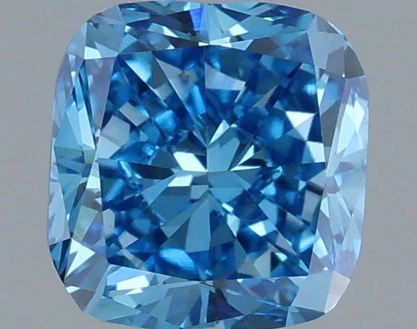 Loose Diamond - CUSHION MODIFIED 1.07ct Fancy Vivid Blue VVS2: Loose Diamond - CUSHION MODIFIED 1.07ct Fancy Vivid Blue VVS2 Source: This is a real non-mined Diamond that has been grown in a lab Shape: CUSHION MODIFIED Carats: 1.07 Color: Fancy Vivid Blue Certifi
