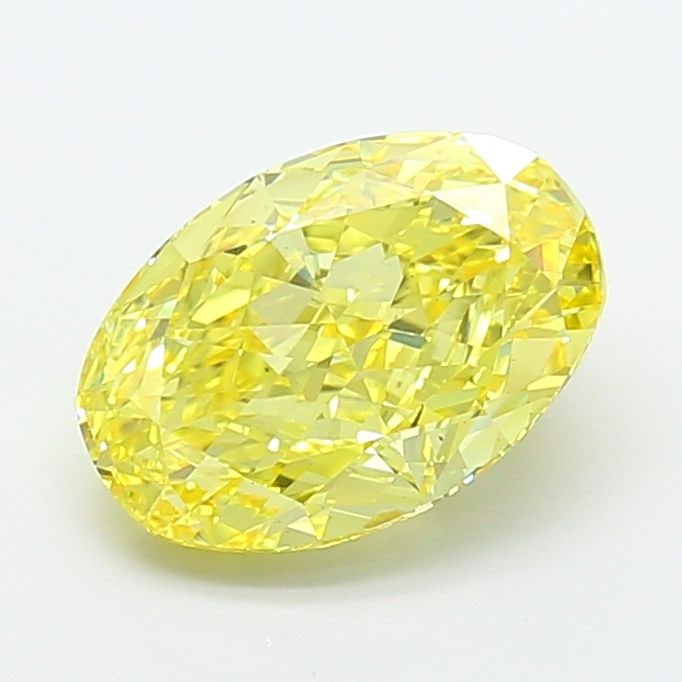 Loose Diamond - OVAL 3.06ct Fancy Vivid Yellow VS2: Loose Diamond - OVAL 3.06ct Fancy Vivid Yellow VS2 Source: This is a real non-mined Diamond that has been grown in a lab Shape: OVAL Carats: 3.06 Color: Fancy Vivid Yellow Certification: IGI Video: