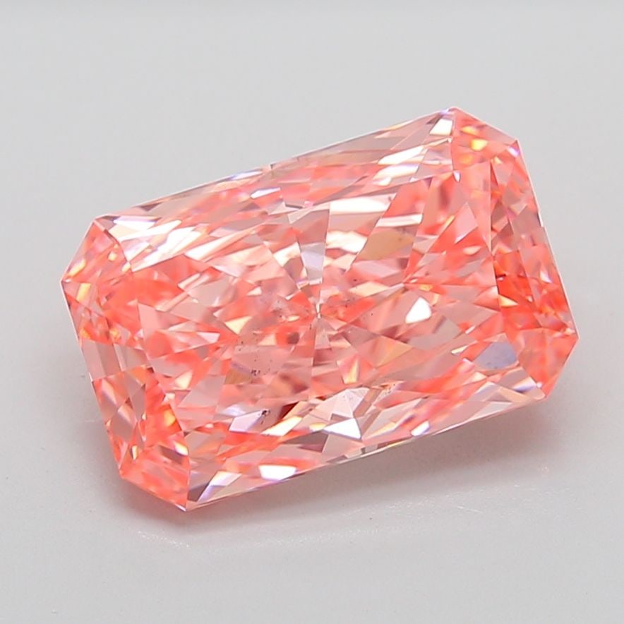 Loose Diamond - RADIANT 8.07ct Fancy Vivid Pink VS2: Loose Diamond - RADIANT 8.07ct Fancy Vivid Pink VS2 Source: This is a real non-mined Diamond that has been grown in a lab Shape: RADIANT Carats: 8.07 Color: Fancy Vivid Pink Certification: IGI PLEASE 