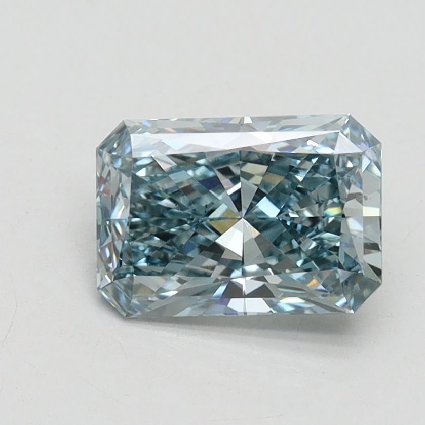 Loose Diamond - RADIANT 1.18ct Fancy Vivid Blue VS2: Loose Diamond - RADIANT 1.18ct Fancy Vivid Blue VS2 Source: This is a real non-mined Diamond that has been grown in a lab Shape: RADIANT Carats: 1.18 Color: Fancy Vivid Blue Certification: IGI Video: