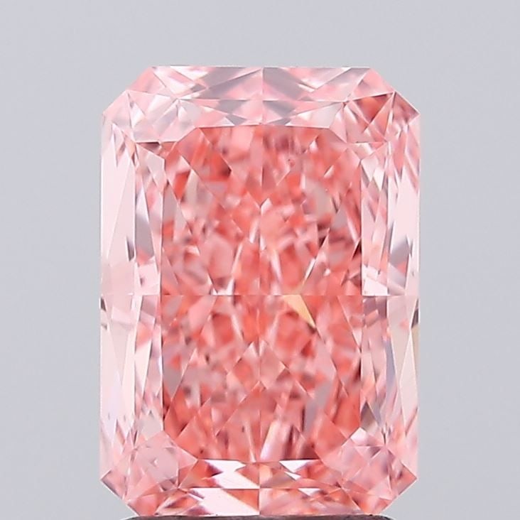 Loose Diamond - RADIANT 2.07ct Fancy Vivid Pink VS1: Loose Diamond - RADIANT 2.07ct Fancy Vivid Pink VS1 Source: This is a real non-mined Diamond that has been grown in a lab Shape: RADIANT Carats: 2.07 Color: Fancy Vivid Pink Certification: IGI Video: