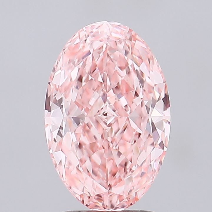 Loose Diamond - OVAL 2.09ct Fancy Vivid Pink VS1: Loose Diamond - OVAL 2.09ct Fancy Vivid Pink VS1 Source: This is a real non-mined Diamond that has been grown in a lab Shape: OVAL Carats: 2.09 Color: Fancy Vivid Pink Certification: IGI Video: