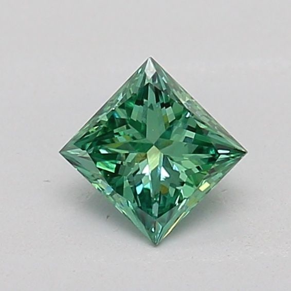 Loose Diamond - PRINCESS 0.26ct Fancy Vivid Green VVS2: Loose Diamond - PRINCESS 0.26ct Fancy Vivid Green VVS2 Source: This is a real non-mined Diamond that has been grown in a lab Shape: PRINCESS Carats: 0.26 Color: Fancy Vivid Green Certification: IGI PL
