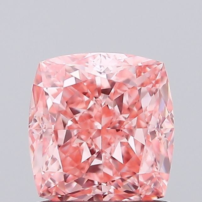 Loose Diamond - CUSHION MODIFIED 1.17ct Fancy Vivid Pink VS2: Loose Diamond - CUSHION MODIFIED 1.17ct Fancy Vivid Pink VS2 Source: This is a real non-mined Diamond that has been grown in a lab Shape: CUSHION MODIFIED Carats: 1.17 Color: Fancy Vivid Pink Certific