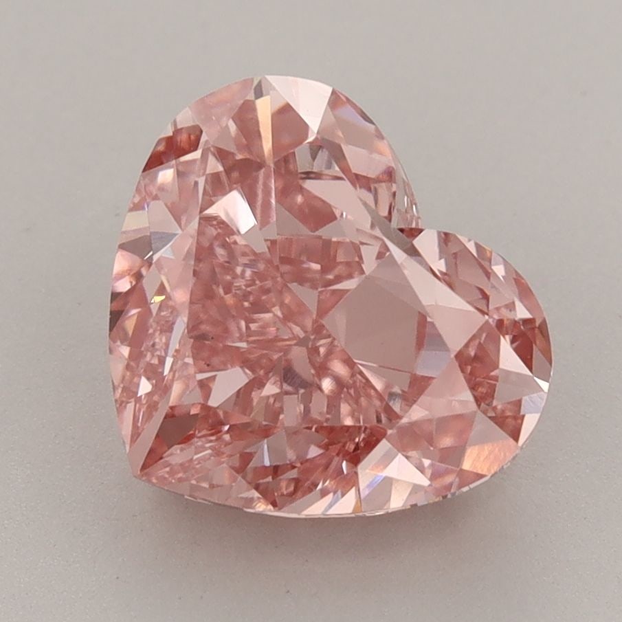 Loose Diamond - HEART 3.81ct Fancy Vivid Pink VS1: Loose Diamond - HEART 3.81ct Fancy Vivid Pink VS1 Source: This is a real non-mined Diamond that has been grown in a lab Shape: HEART Carats: 3.81 Color: Fancy Vivid Pink Certification: IGI Video: