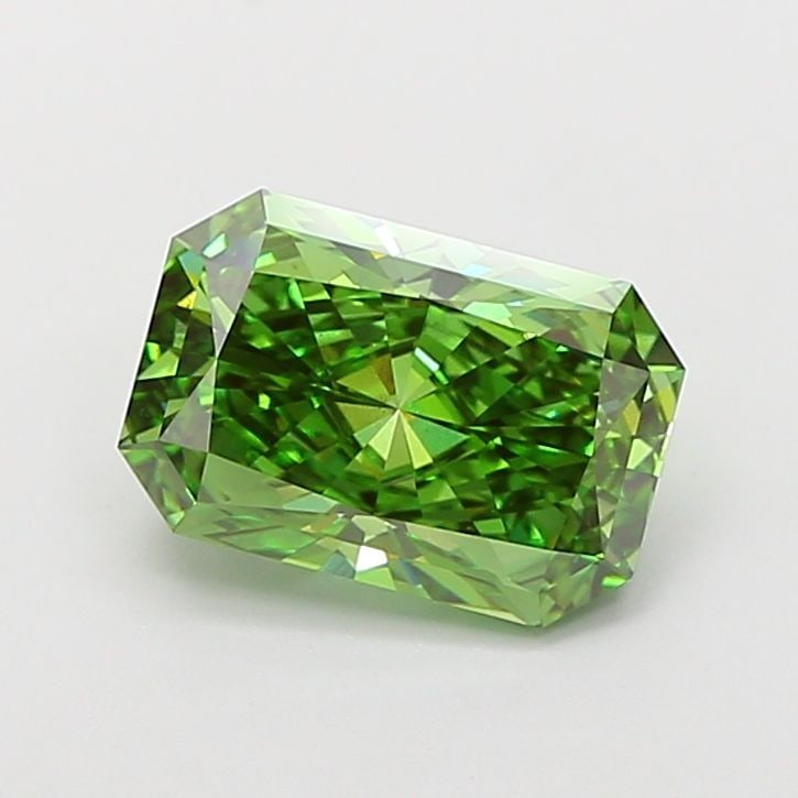 Loose Diamond - RADIANT 3.0ct Fancy Vivid Green VS1: Loose Diamond - RADIANT 3.0ct Fancy Vivid Green VS1 Source: This is a real non-mined Diamond that has been grown in a lab Shape: RADIANT Carats: 3.0 Color: Fancy Vivid Green Certification: IGI PLEASE 
