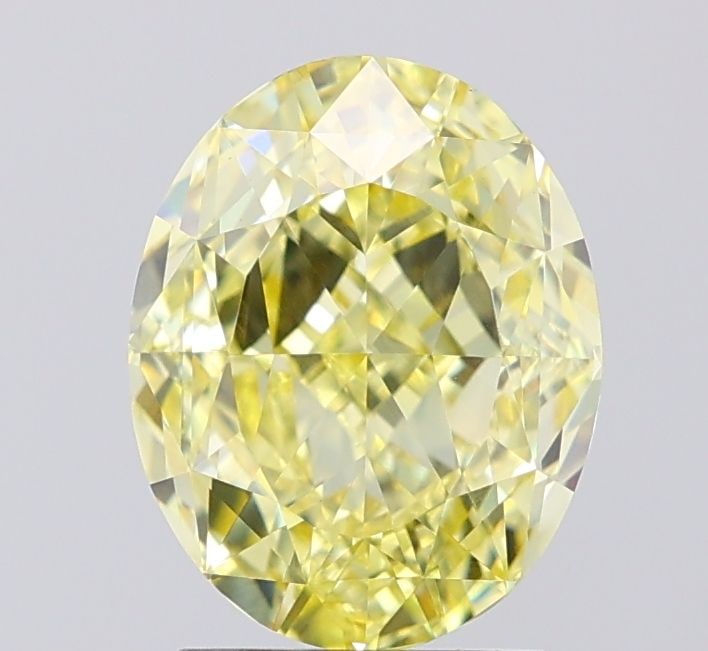 Loose Diamond - OVAL 2.72ct Fancy Yellow VS1: Loose Diamond - OVAL 2.72ct Fancy Yellow VS1 Source: This is a real non-mined Diamond that has been grown in a lab Shape: OVAL Carats: 2.72 Color: Fancy Yellow Certification: IGI PLEASE NOTE: Framed, 