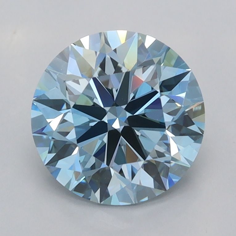 Ideal Loose Diamond - ROUND 1.7ct Fancy Intense Blue VVS2: Ideal Loose Diamond - ROUND 1.7ct Fancy Intense Blue VVS2 Source: This is a real non-mined Diamond that has been grown in a lab Shape: ROUND Carats: 1.7 Color: Fancy Intense Blue Certification: IGI Vi