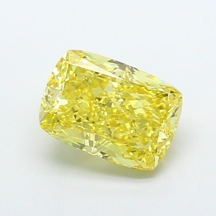Loose Diamond - CUSHION MODIFIED 5.03ct Fancy Vivid Yellow VS2: Loose Diamond - CUSHION MODIFIED 5.03ct Fancy Vivid Yellow VS2 Source: This is a real non-mined Diamond that has been grown in a lab Shape: CUSHION MODIFIED Carats: 5.03 Color: Fancy Vivid Yellow Cert