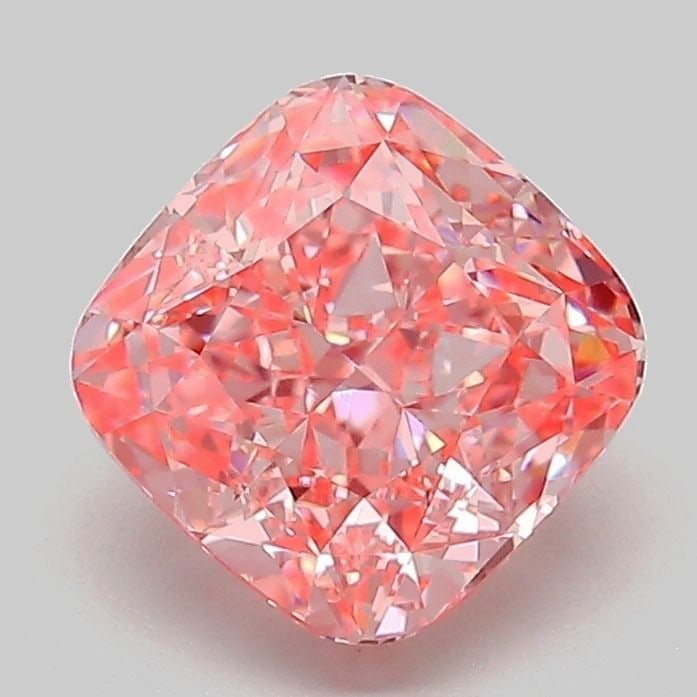 Loose Diamond - CUSHION MODIFIED 2.01ct Fancy Vivid Pink VVS2: Loose Diamond - CUSHION MODIFIED 2.01ct Fancy Vivid Pink VVS2 Source: This is a real non-mined Diamond that has been grown in a lab Shape: CUSHION MODIFIED Carats: 2.01 Color: Fancy Vivid Pink Certifi