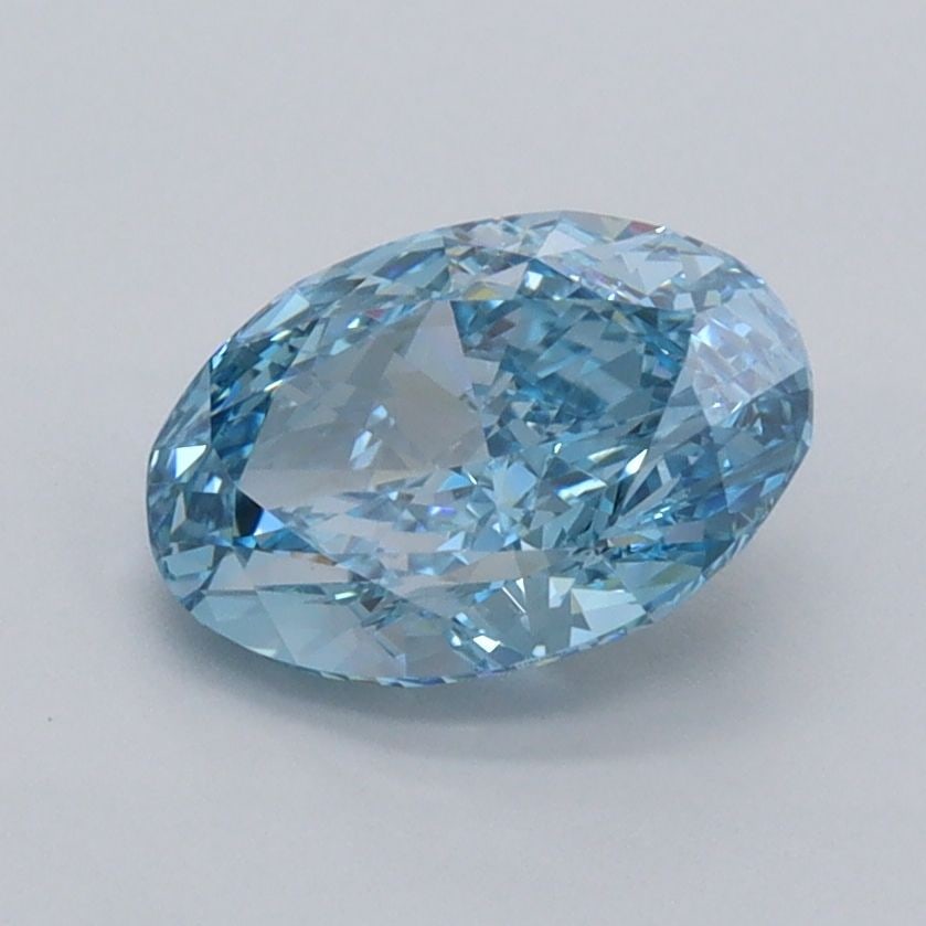 Loose Diamond - OVAL 1.44ct Fancy Vivid Blue VVS1: Loose Diamond - OVAL 1.44ct Fancy Vivid Blue VVS1 Source: This is a real non-mined Diamond that has been grown in a lab Shape: OVAL Carats: 1.44 Color: Fancy Vivid Blue Certification: IGI Video: