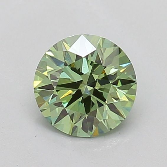 Ideal Loose Diamond - ROUND 0.6ct Fancy Vivid Green VS1: Ideal Loose Diamond - ROUND 0.6ct Fancy Vivid Green VS1 Source: This is a real non-mined Diamond that has been grown in a lab Shape: ROUND Carats: 0.6 Color: Fancy Vivid Green Certification: IGI PLEAS