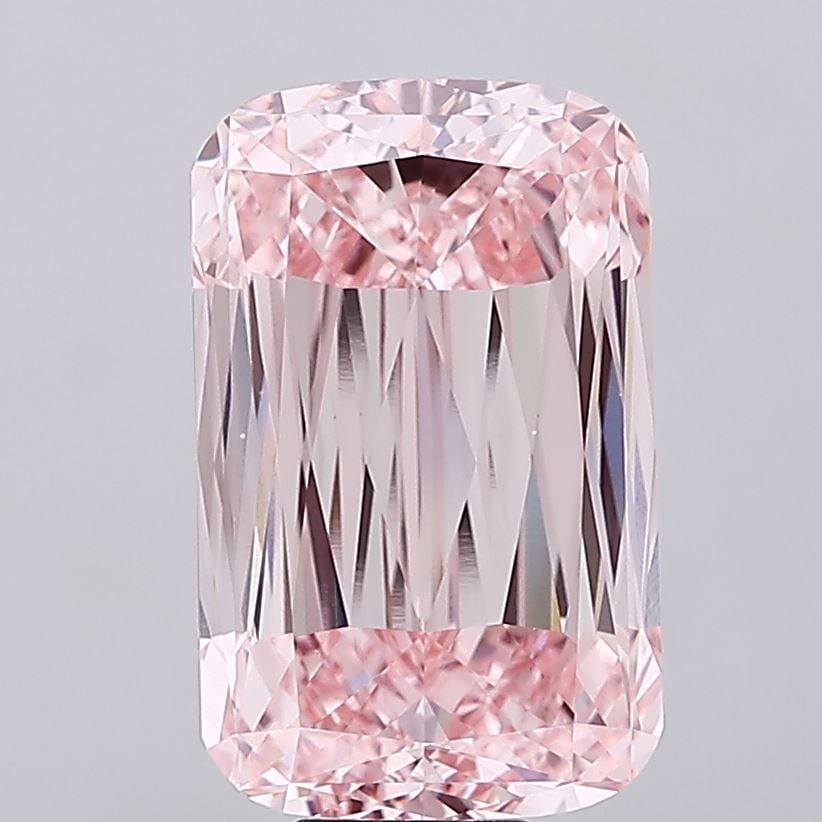 Loose Diamond - CUSHION MODIFIED 13.03ct Fancy Intense Pink VS1: Loose Diamond - CUSHION MODIFIED 13.03ct Fancy Intense Pink VS1 Source: This is a real non-mined Diamond that has been grown in a lab Shape: CUSHION MODIFIED Carats: 13.03 Color: Fancy Intense Pink Ce